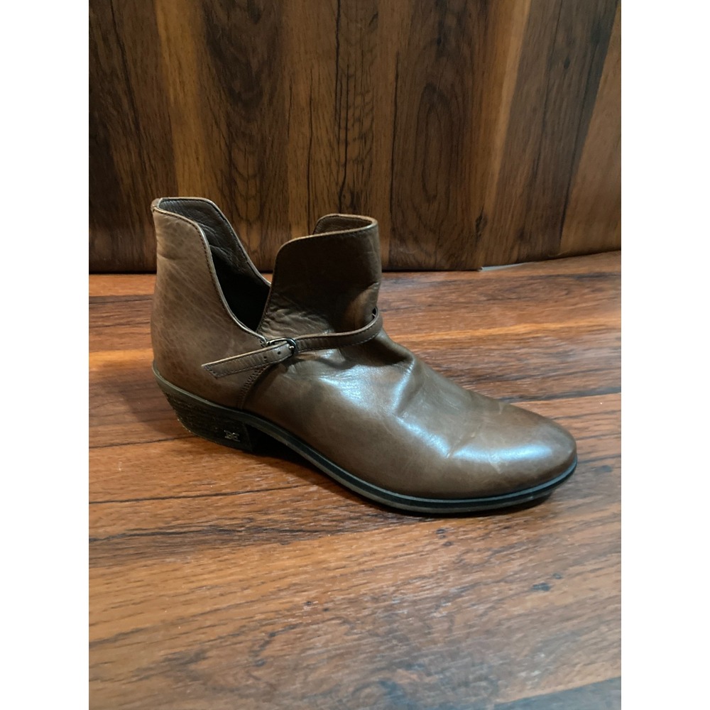 Sam Edelman Ankle Booties Womens 8 Brown Leather Cowgirl Country Core Fall Prep